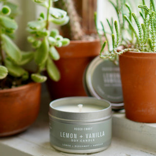 Lemon + Vanilla Soy Candle 4oz